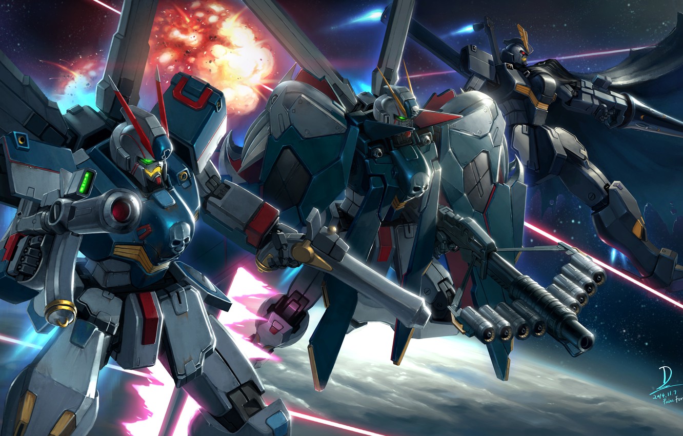 Gundam: supereroi che non tramontano mai gundam-art-anime-roboty