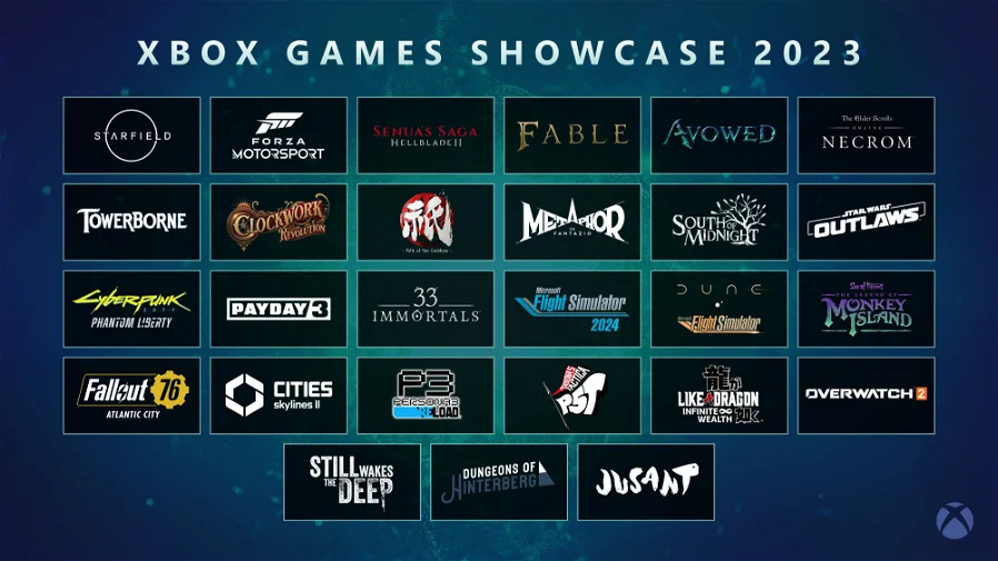 xbox games showcase 2023 lista giochi