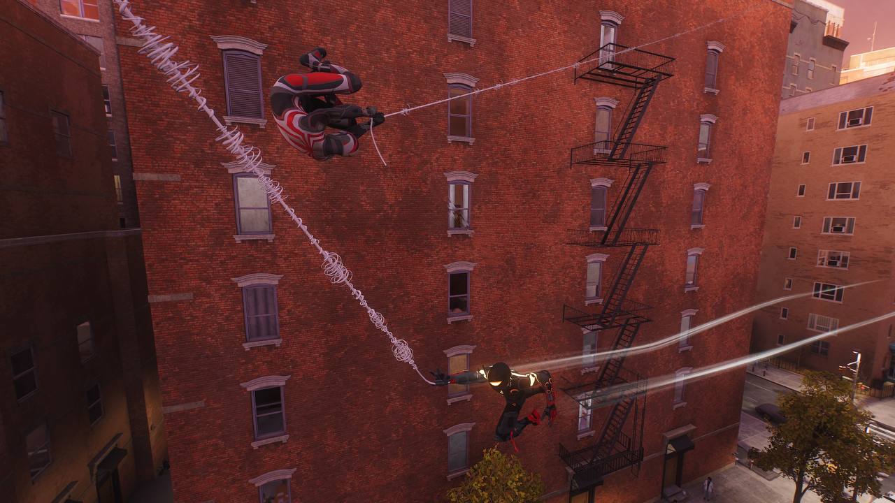 spiderman 2 foto gioco salto tela ragnatela