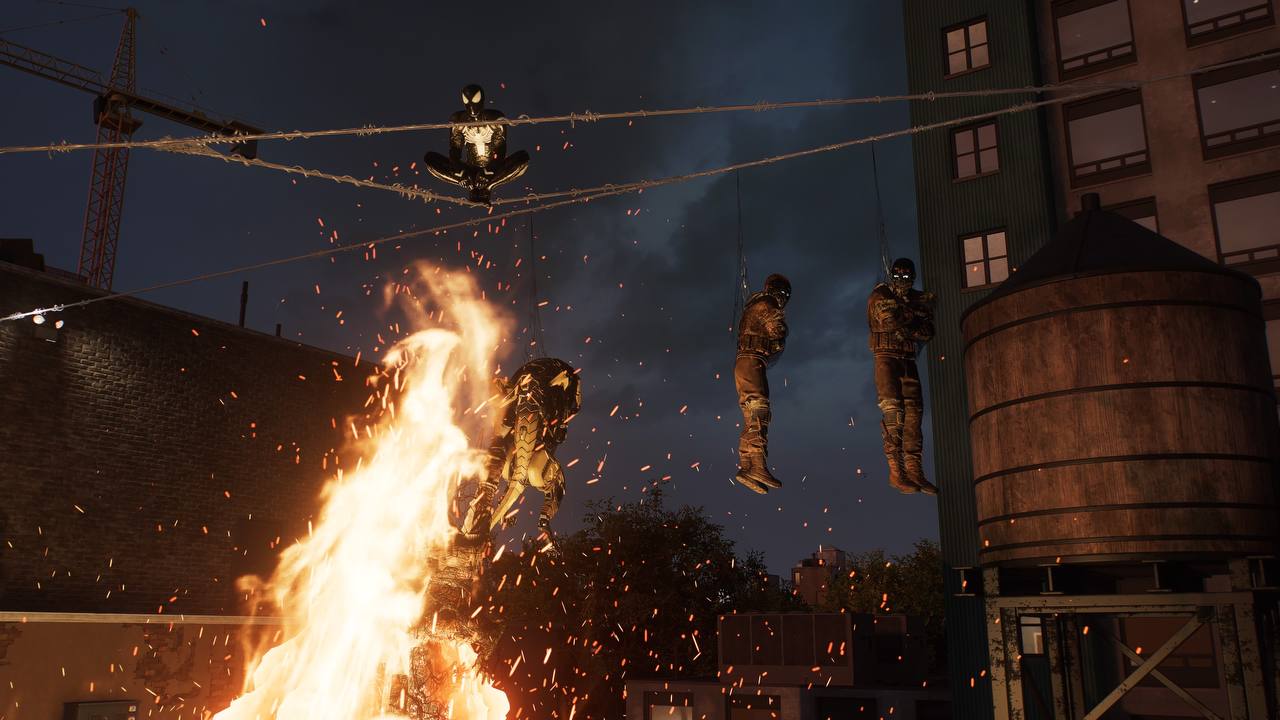 spiderman 2 foto gioco fuoco