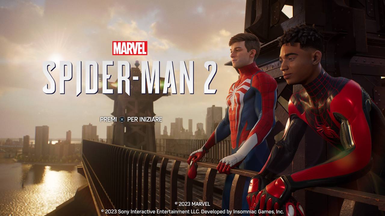 spiderman 2 foto copertina con miles morales