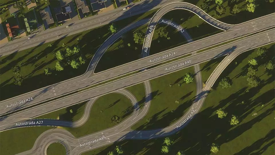 autostrada in cities skylines 2