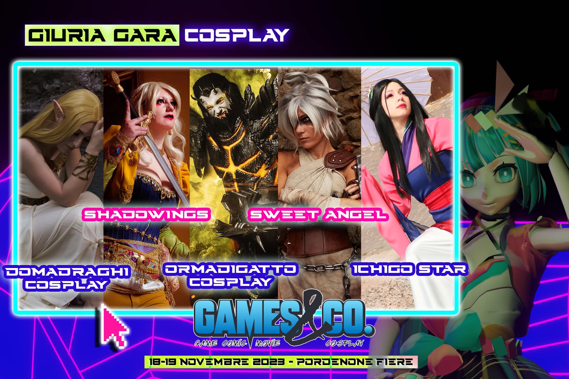 Games&Co. 2023: intervista al gruppo CosTrive. 2 games and co ospiti cosplay