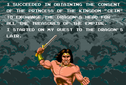 Time Machine #9 - Rastan - Taito 1989 1 foto videogioco rastan 1 intro
