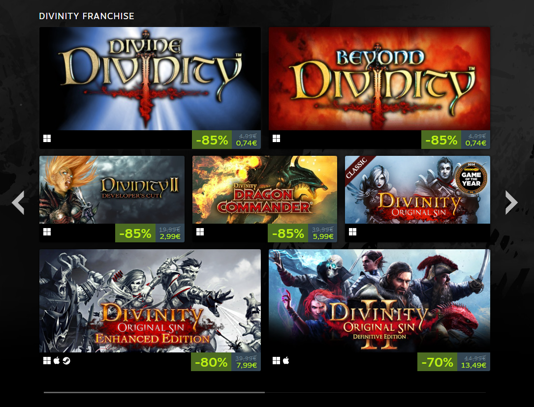 Steam: Partono gli sconti dei giochi di Larian Studios, tra cui Baldur's Gate 3 1 Png1 2
