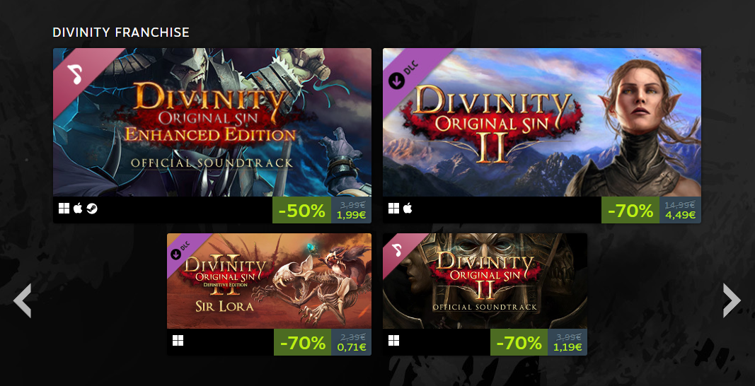 Steam: Partono gli sconti dei giochi di Larian Studios, tra cui Baldur's Gate 3 2 png4 1